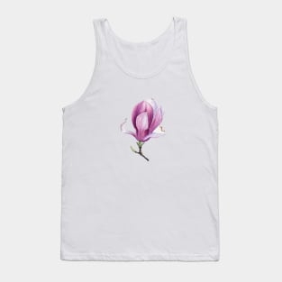 Watercolor magnolia bud Tank Top